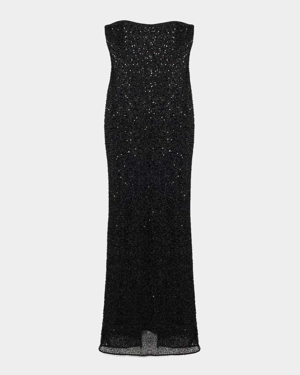 Xyla Strapless Sequin Column Gown